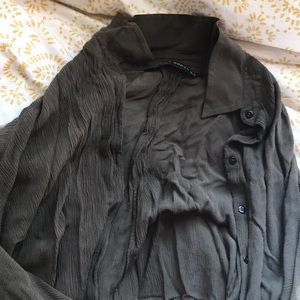 ZARA HIGH-LOW BUTTON DOWN
